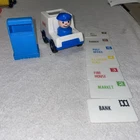 Vintage Fisher Price Little People Mail Truck Mail Box 1986