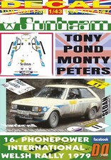 DECAL CHRYSLER SUNBEAM LOTUS T.POND WELSH R. 1979 5th (04)