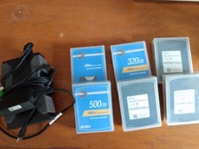 Dell PowerVault RD1000 External Data Backup Drive w/Power Supply AND Cartriges