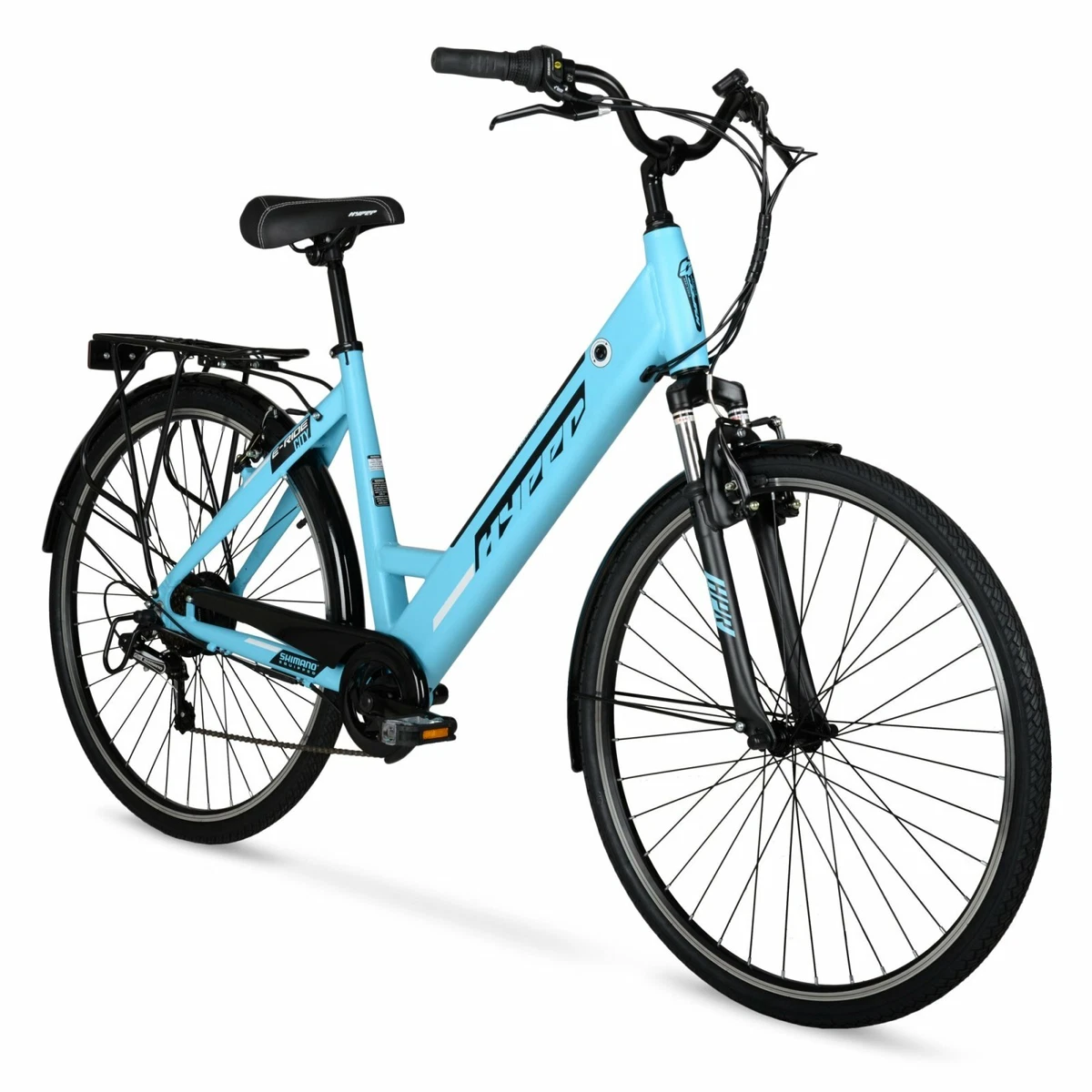 Woman E-Ride Electric Bike Blue 36 Volt Battery Rider Height: 5