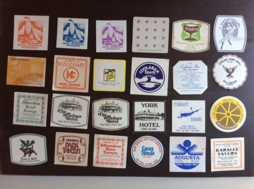 24 different Western Australian HOTELS Issue collectable COASTERS A - Afbeelding 1 van 3