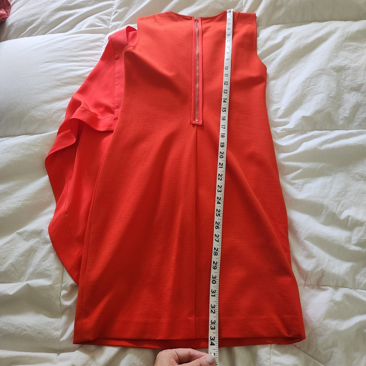 Robe Ted Baker TB 2 En Orange-rouge - Taille US 4/UK 6, Coupe Fit & Flare, Neuve Sans étiquette