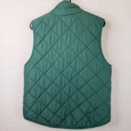 41 Hawthorn Full Zip Quilted Vest Women XL Green Double Vent Ribbed Winter Fall - Picture 8 of 16