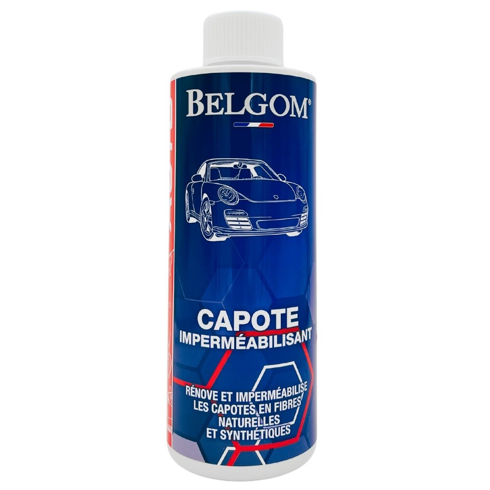 Belgom capote incolore 500ml : imperméabilisant et rénovateur haute protection