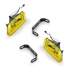Fits Universal 2001 19 Fog Light Spot Lamp H3 12V 55W Rainbow Yellow 2" DLAA166