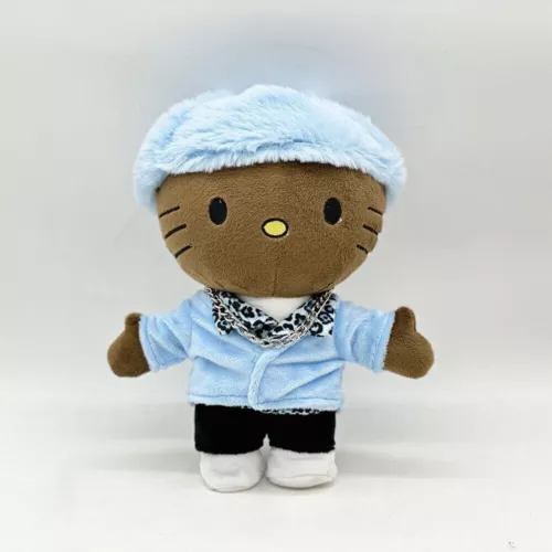 Hello Kitty Singer Star Plush Stuffed Doll Toy Rapper Travis Scott Billie Figure - Picture 4 of 32