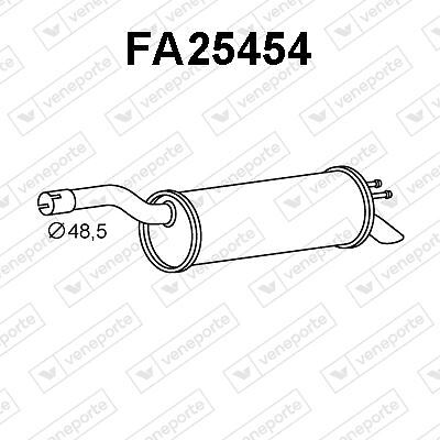 Silencieux arrière pour Fiat Doblo 1.3 et 1.9 JTD pot d'échappement camionnette