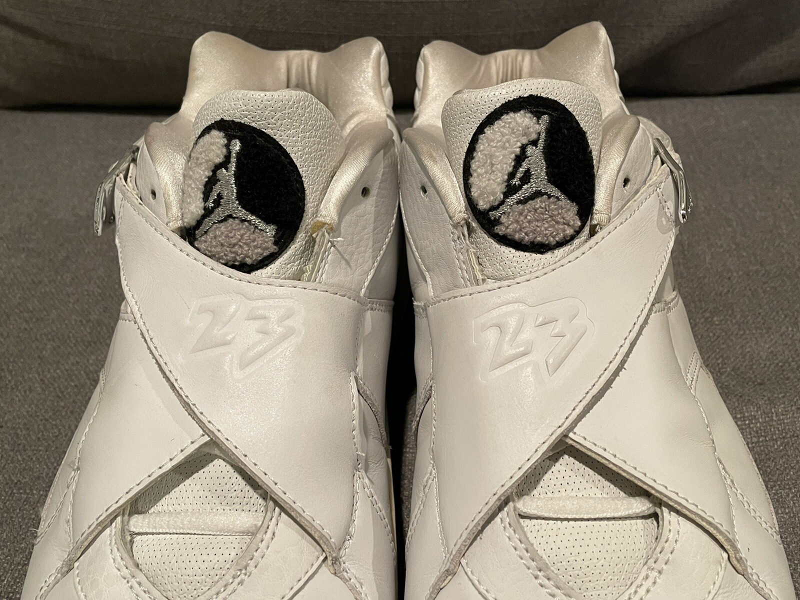Jordan 8 Retro Low White Metallic 
