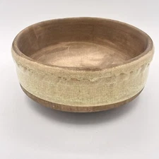 Vintage Rowe Pottery Works RPW Bowl 9” X  4” Browns And Tans