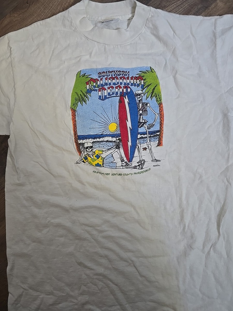 1984 Grateful Dead Ventura July Tour T shirt Rare Vintage Large 