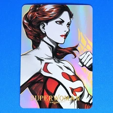 Superwoman Rainbow Foil Holographic Character Art Trading Card