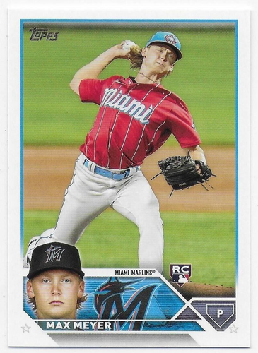 2023 Topps #388 Max Meyer RC - Miami Marlins | eBay