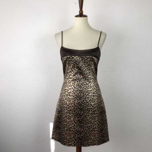 Cache Sz M Dress Animal Print Fit Flare Stretch Mini NWT - Picture 1 of 12