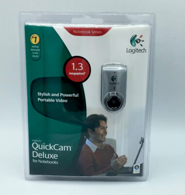 New Logitech QuickCam Deluxe for Notebooks (960-000043) Sealed Cam