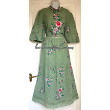 ASOS Embroidered FLORAL MIDI OCCASION PARTY DRESS SIZE 22