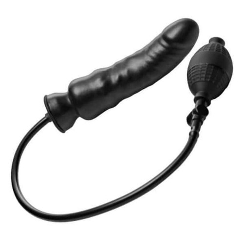 Semi Realistic Inflatable Dildo Renegade 7.5 In. Black - Picture 1 of 3