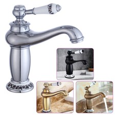 Retro Nostalgie Einhebel Wasserhahn Bad Armatur Waschbecken Mischbatterie Faucet