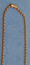 Solid COPPER BALL CHAIN Necklaces ~ 3.2mm bead ~  Round ~ Faceted ~ or Ball +Bar