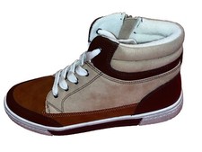 Steve Madden Boys Sneakers Calvvin Youth Size 4 Faux Leather High Top
