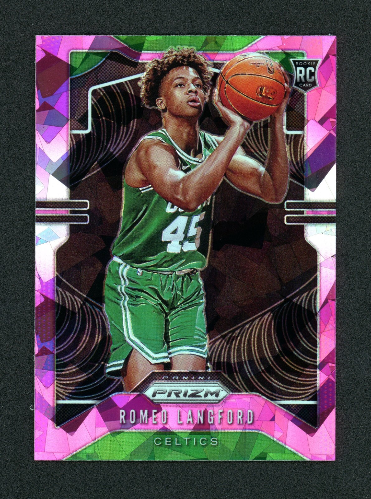 2019-20 Prizm Romeo Langford Pink Ice Prizm Rookie Card #260 - SP - Boston/Spurs