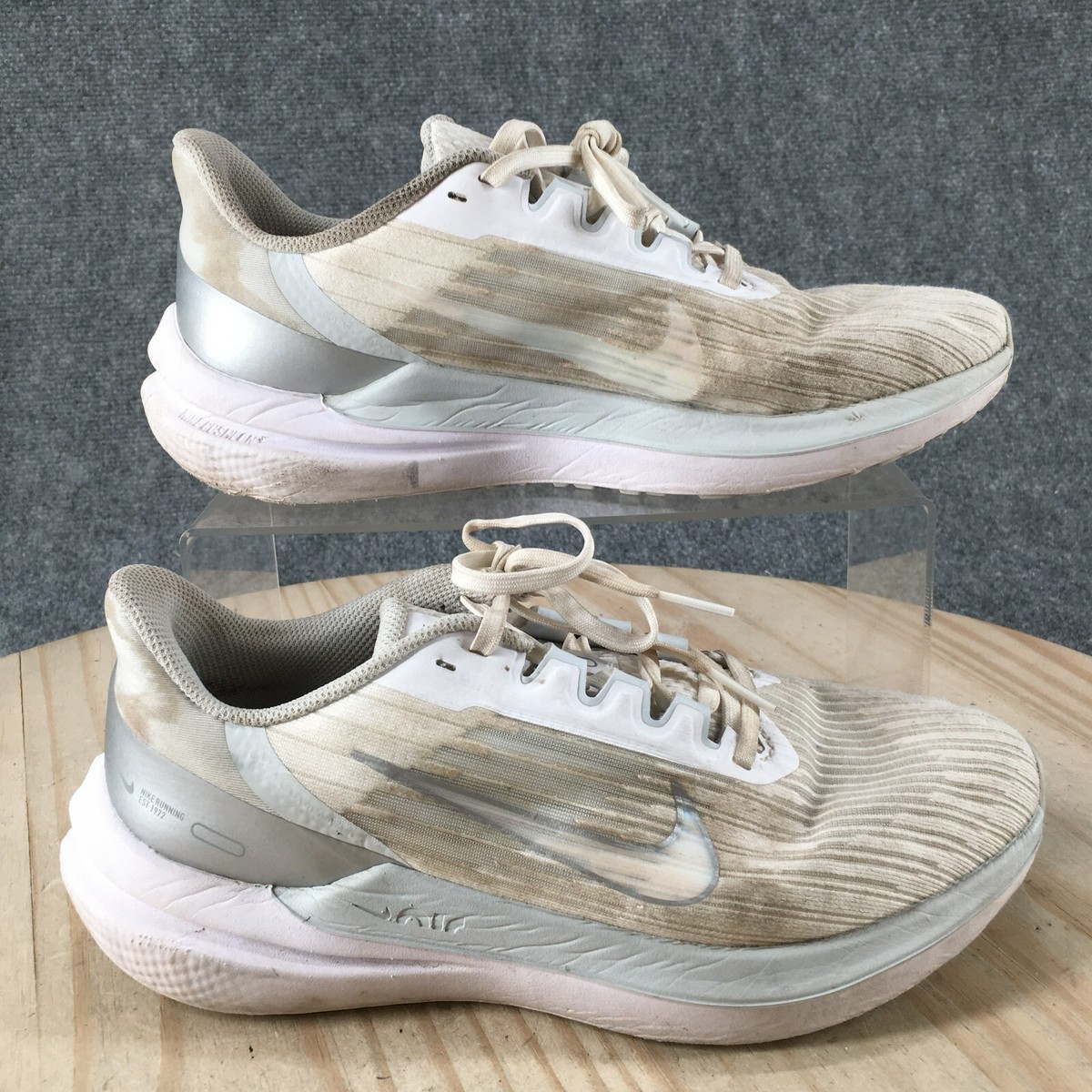 Nike Shoes Womens 7 Air Winflo 9 Running Sneakers Beige Round Toe