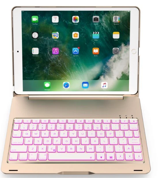 Funda Teclado Inalámbrico Bluetooth-iPad Air 2,Pro 9.7-Aleación Aluminio Foto 4 de 4