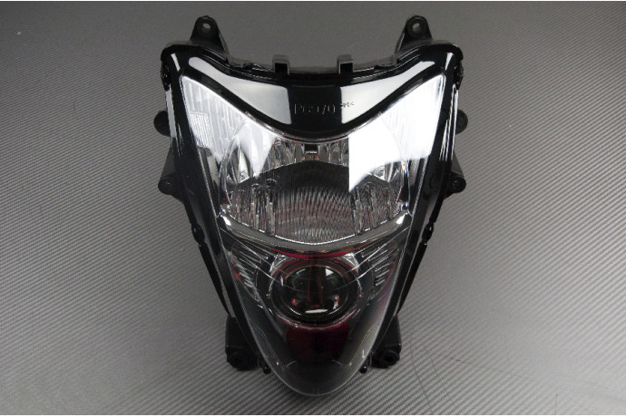 Phare avant pour Suzuki Hayabusa 1340 GSX-R optique de remplacement WVCK noir 2008-2018