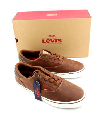 New LEVI'S Size 9.5 M Ethan Perf Waxed Brown Men's Comfort