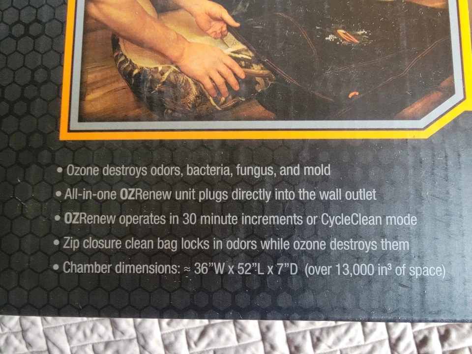 NEW $250 SCENT-LOK ACTIVE ODOR DESTROYER COMBO KIT RENEW & OZCLEAN  CHAMBER - Image 4 of 4