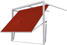 Isoliert Garagentor Schwingtor auf Maß Kipptor ohne antrieb Tor für DDR Garage