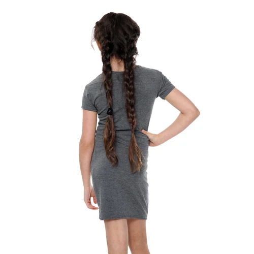 Mädchen Kleid Bodycon kurzärmelig Mode Party Outfit Midi Kinder Kleider - Bild 16 von 44