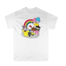 Hello Kitty and Friends Men's White Graphic Print T-Shirt - NWT