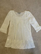Women’s Daniel Rainn Eyelet Tunic Top Small