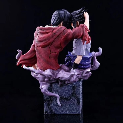 Itachi vs Sasuke Uchiha Model Statue Action Figure Figurine Naruto Akatsuki - Picture 3 of 6