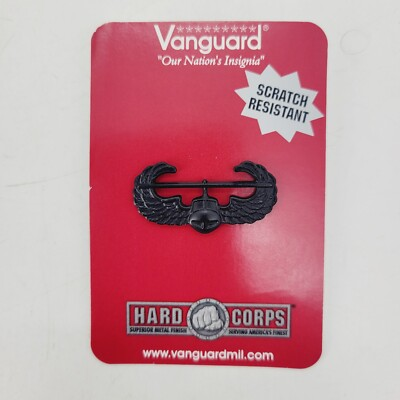 #ad Subdued Black Metal US Army Air Assault Badge Scratch Resistant Vanguard V 21 $12.95