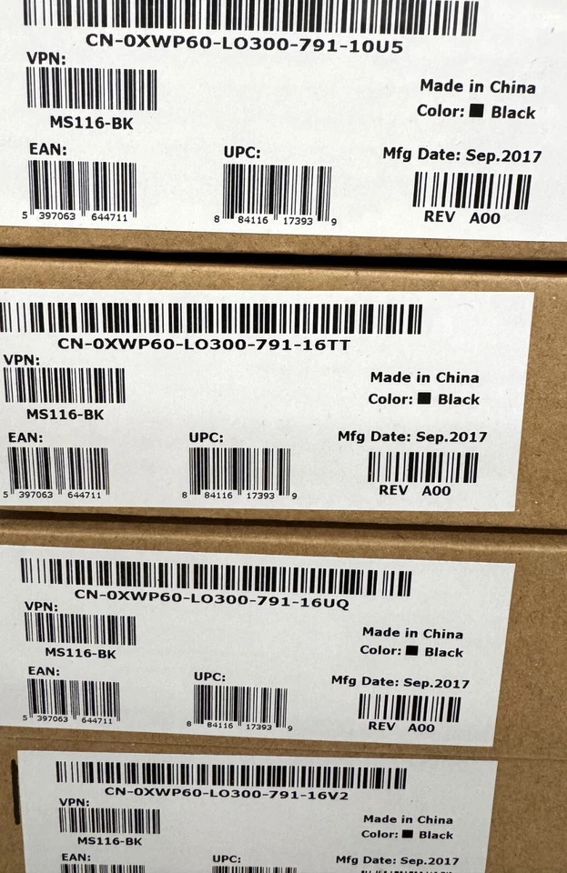 Lot of 34 - New In Box Dell MS116-BK Optical USB Wired Scroll Wheel Mouse Black - Image 3 of 4