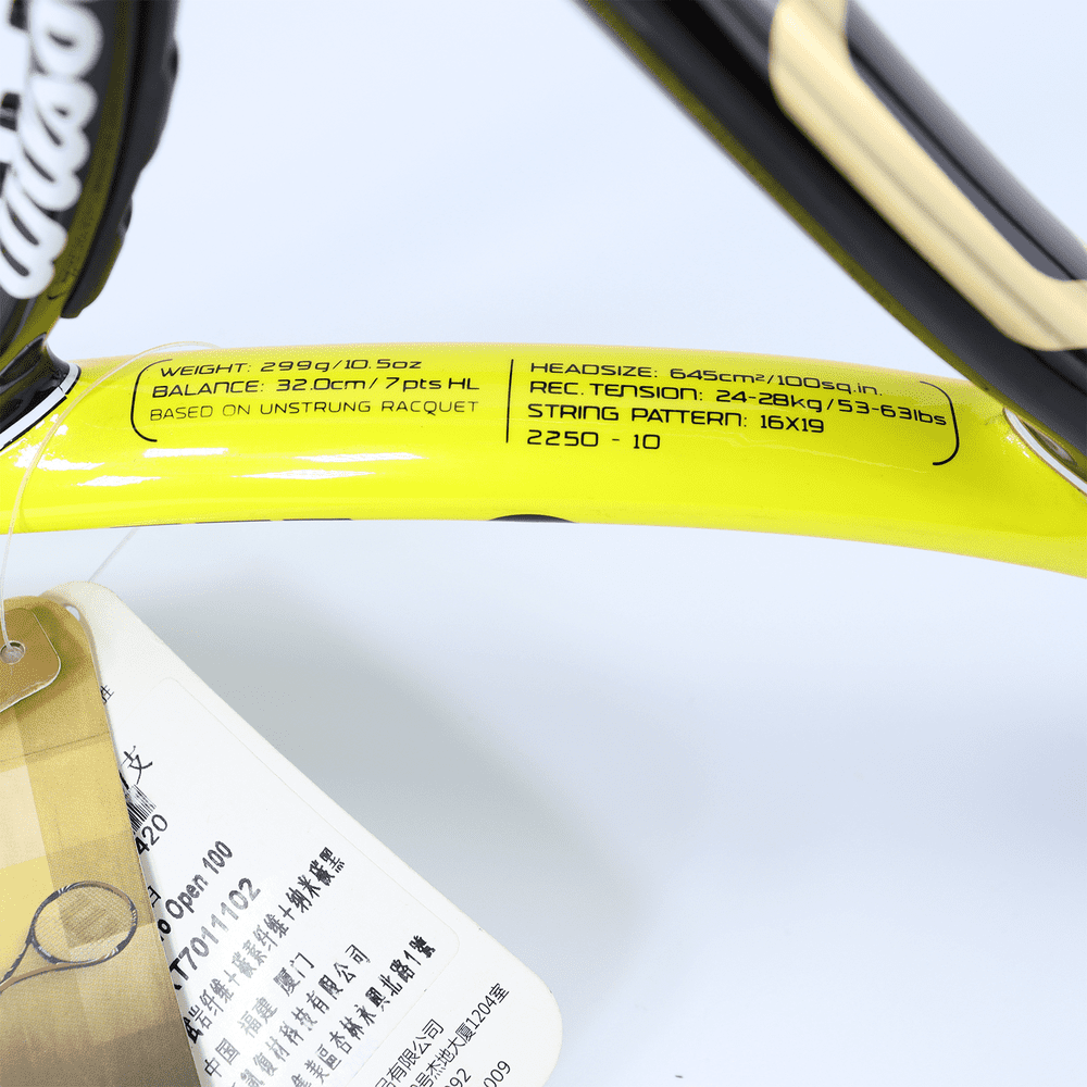 WILSON PRO Open 100 BLX Tennis Racquet 4 1/4 USL2 (Same Photo