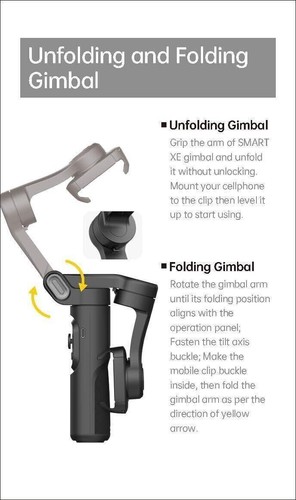 AOCHUAN Smart XE 3-Axis Gimbal Stabilizer anti-Shake for Smartphone Selfie Stick - Picture 14 of 14
