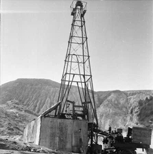 VULCANO c. 1960 - Drilling Site Italy - Negative 6x6 - ITAL 689