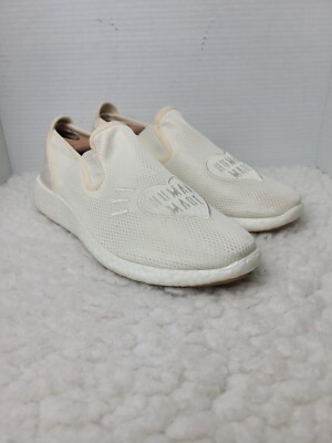 Adidas Human Made Heart Pure Slip-On Cream Men's Size 9.5 Boost Sneaker Laceless