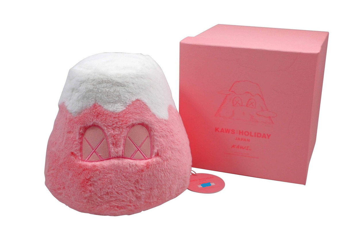 KAWS Holiday Japan Mount Fuji Plush Pink Genuine | eBay
