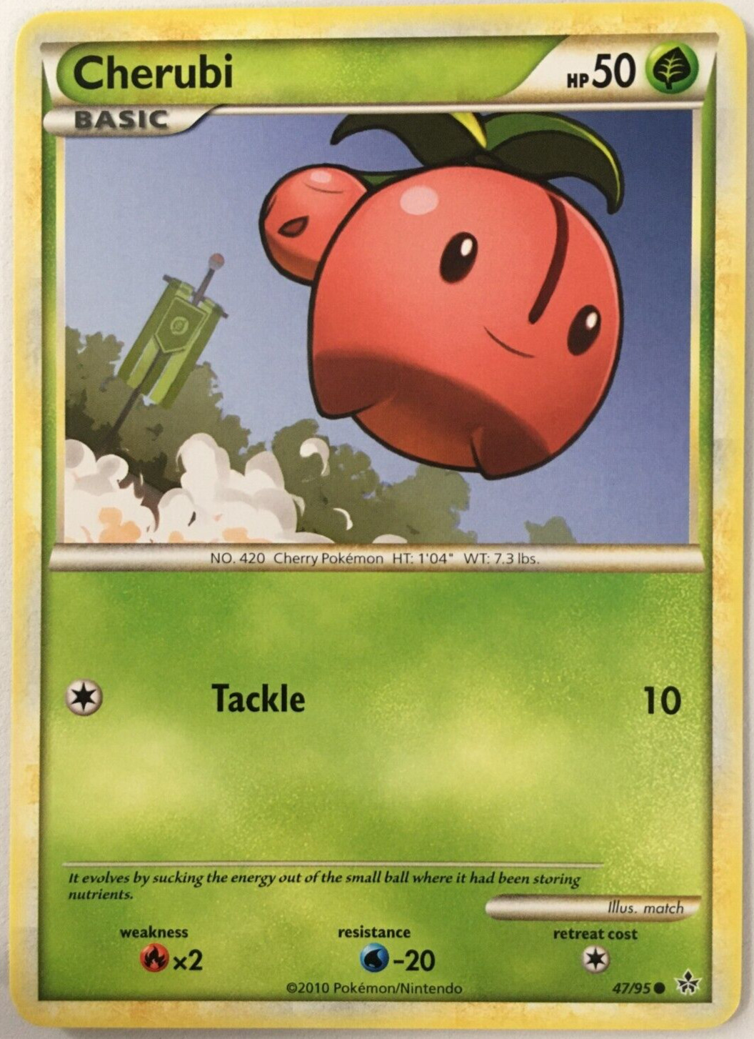 POKEMON CHERUBI 47/95 HS UNLEASHED COMMON NEAR MINT