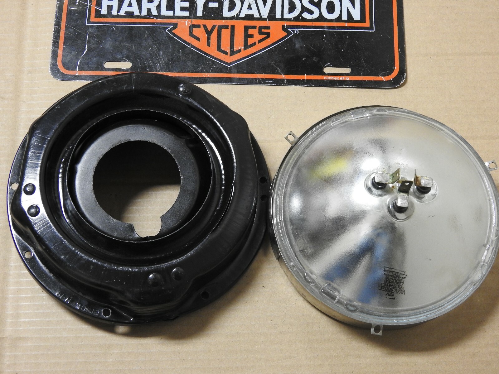 GUIDE HEADLAMP H-18 Panhead Shovelhead Vintage Harley Davidson ...