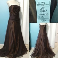 Vera Wang M Y2K 90s Deadstock Strapless Dress Gown Marilyn Elegant Old Money