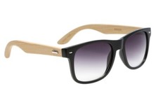 Handmade Bamboo Wood Sunglasses Polarized Black Frame 