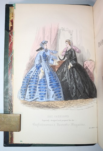 1862 Englishwoman's Domestic Magazine 12 Colour Illustrations Dress Fashion - Picture 7 of 24
