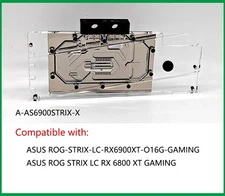 Granzon GPU Water Cooling Block Use For ASUS ROG STRIX LC RX6900XT O16G GAMING