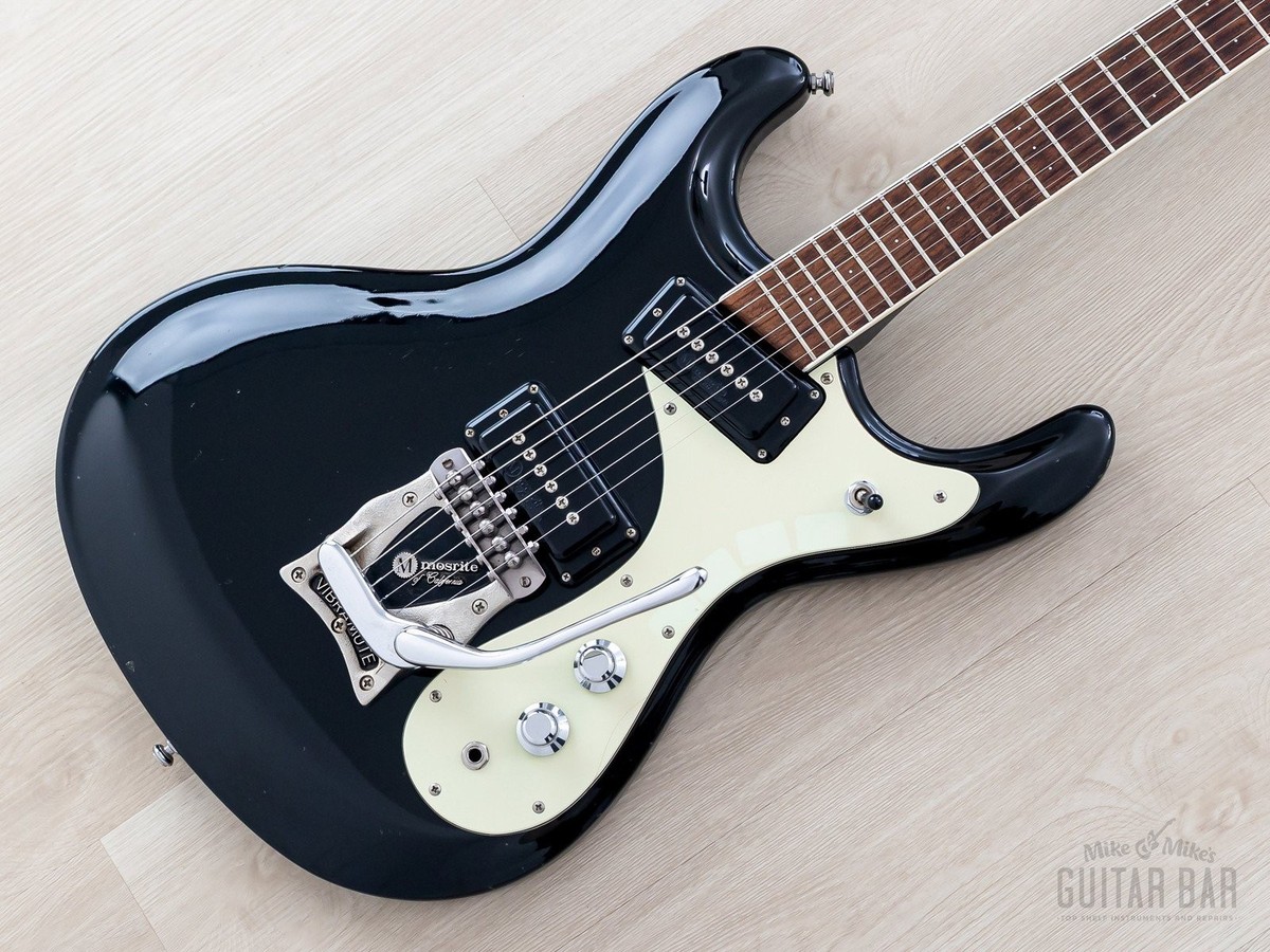 1990s Mosrite Ventures Model Super Custom '65 Black w/ Vibramute