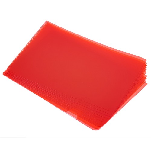 12pcs L Type Folders A5 Plastic Clear Document Folder Jacket Sleeves ...