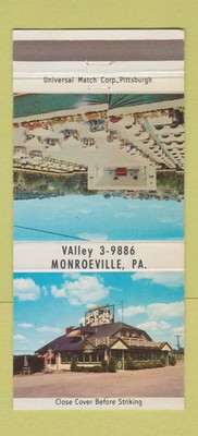 Matchbook Cover - La Barbe BBQ Monroeville PA 30 Strike